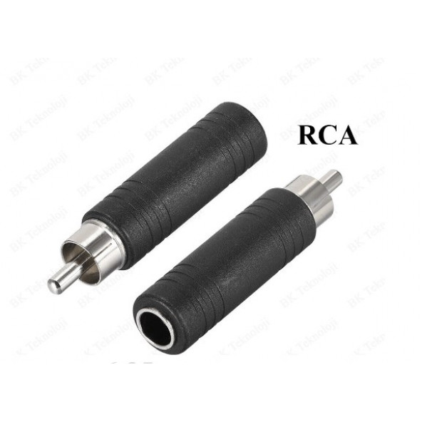 RCA Erkek to 6.3mm Stereo Dişi Çevirici