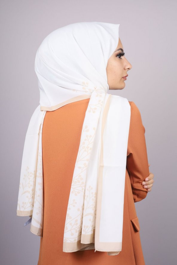 Moda Kaşmir Karamel Serisi Medine İpeği Şal - Renk-09 -63 - 1