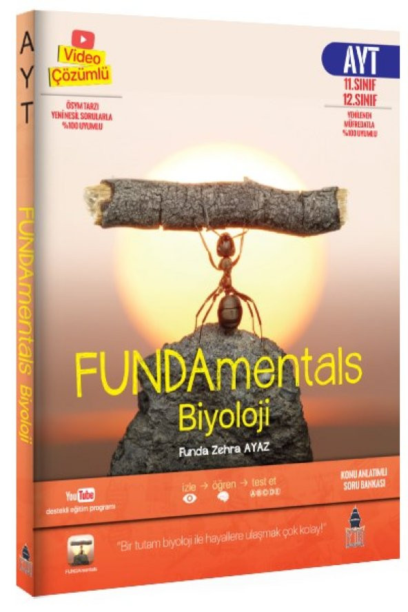 FUNDAmentals Biyoloji Seti - AYT ve TYT Konu Anlatımı ve Soru Bankası - 4 Kitap - 2
