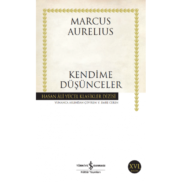 kendime düşünceler - marcus aurelıus