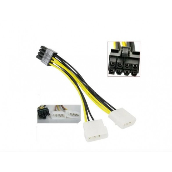 8 Pin Ekran Karti Güç Kablosu Çiftli ürün görseli