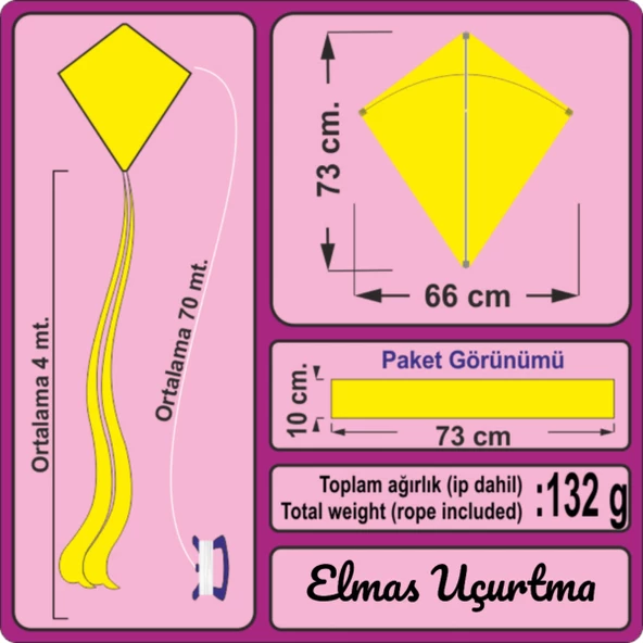Elmas Kesim Uçurtma - 5