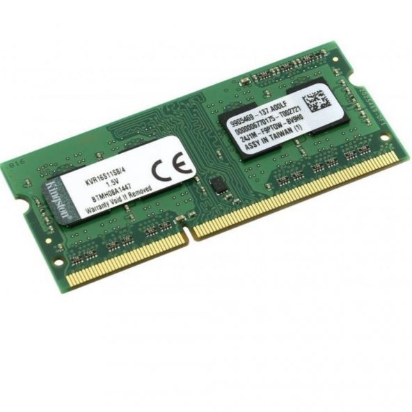 Kingston 4GB 1600MHz DDR3 Notebook CL11 1.5V (KVR16S11S8/4WP)