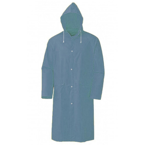 Kapşonlu Cepli Lüx Yağmurluk Lacivert Standart - 2