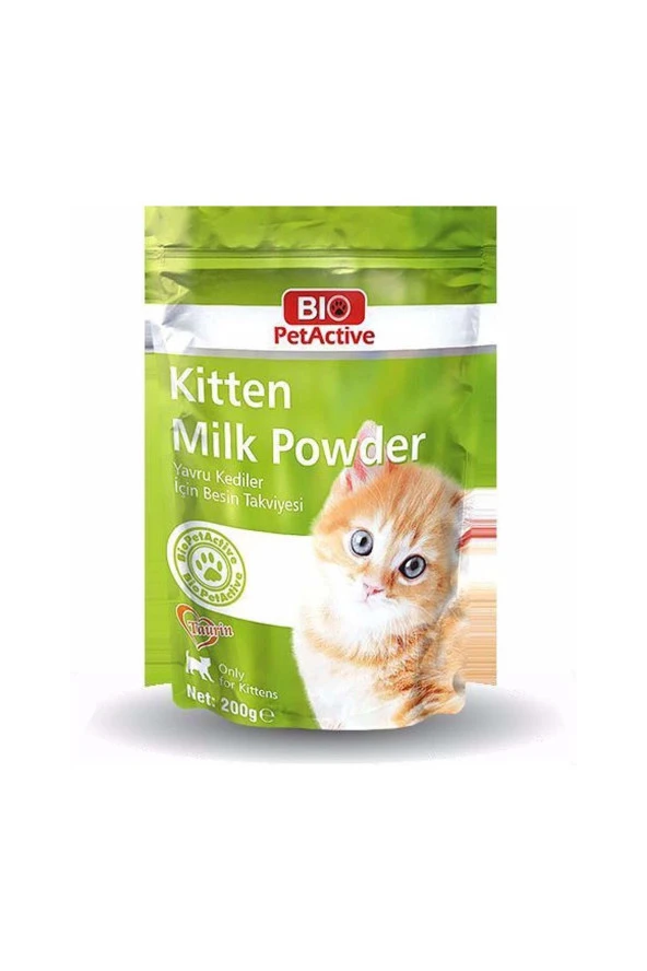 Bio Petactive Kitten Milk Powder Yavru Kedi Süt Tozu 200 Gr