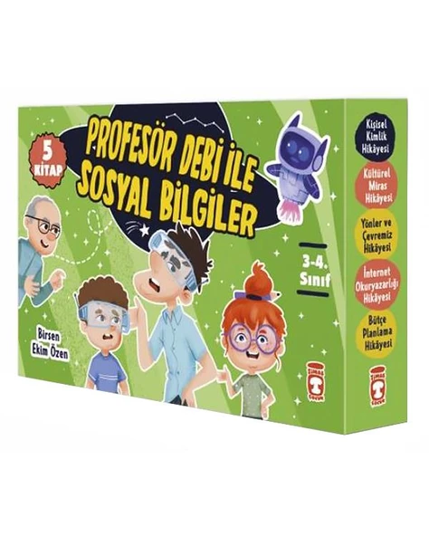 Profesör Debi ile Sosyal Bilgiler Seti (5 Kitap) Timaş Çocuk