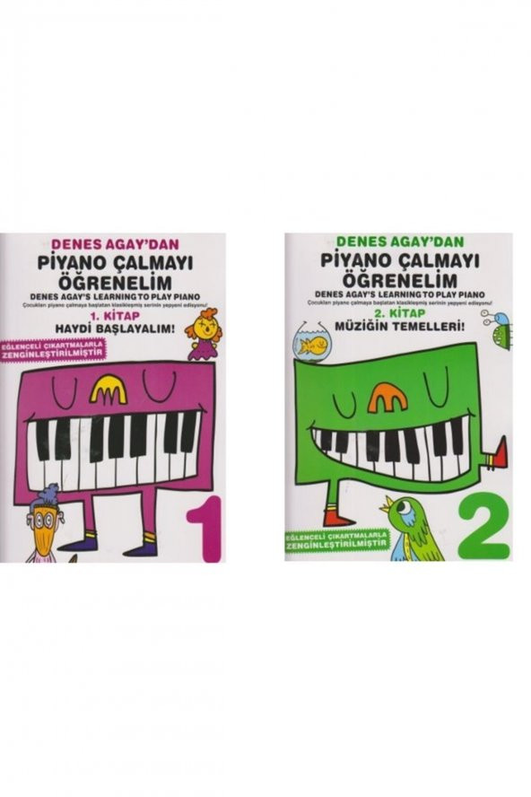 Denes Agaydan Piyano Çalmayı Öğrenelim 1.kitap Ve 2.kitap (set)