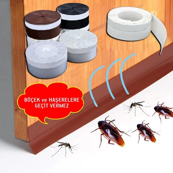 Contacall Şeffaf Sızdırmazlık Şeridi Kapı Pencere Yalıtım Bandı 5 Metre - 5