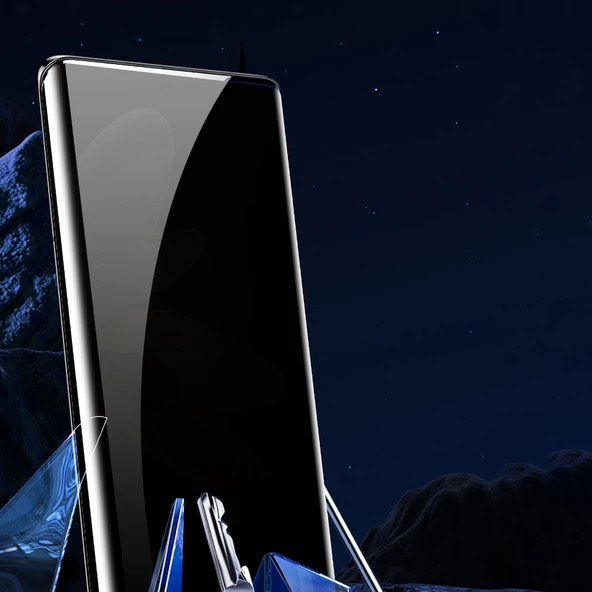 Galaxy S23 Ultra Zore Kolay Uygulama Aparatlı Privacy Easy Body Hayalet Ekran Koruyucu - 4
