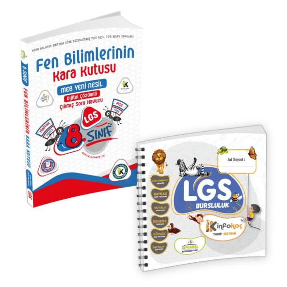 8.Sınıf LGS Fen Bilimlerinin Kara Kutusu Dijital Çözümlü Çıkmış Soru Bankası + İnformal Yayınları LGS- BURSLULUK İnfo Koç Takip Sistemi (Hediyemiz)