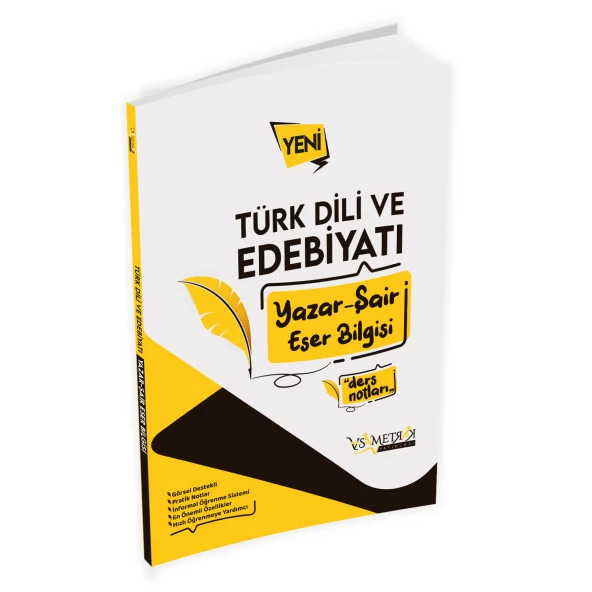 AYT-ÖABT Yeni Baskı Türk Dili Ve Edebiyatı Yazar-şair Eser Bilgisi PRATİK DERS NOTLARI