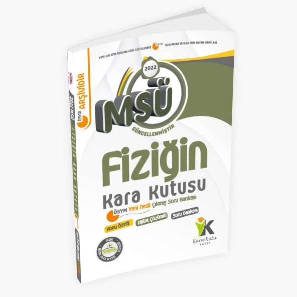 MSÜ Fiziğin Kara Kutusu Konu Özetli Dijital Çözümlü Çıkmış Soru Bankası