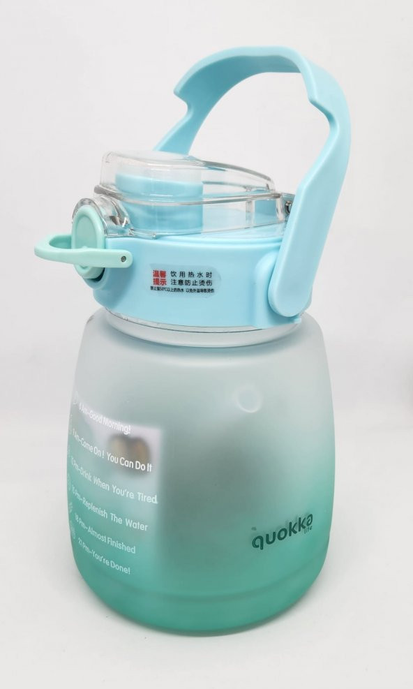 Quokka Yeşil Tritan Pipetli-Pipetsiz Çift Başlık 1,3Litre
