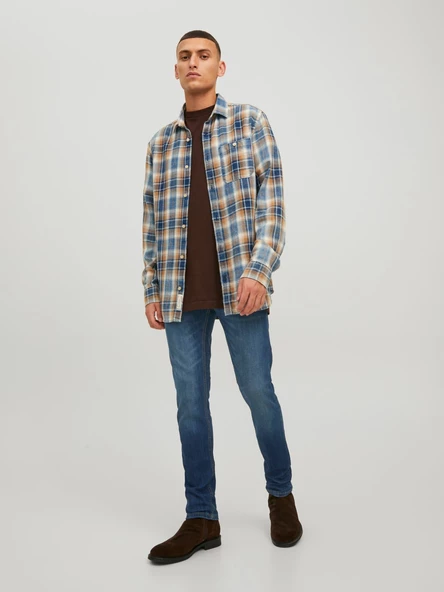 JACK JONES Glenn Model Dar Kesim Kot Pantolon 12224987 - Resim 3