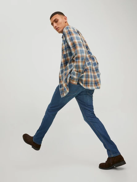 JACK JONES Glenn Model Dar Kesim Kot Pantolon 12224987 - Resim 6