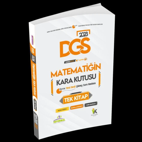 DGS Matematiğin Kara Kutusu TEK KİTAP Dijital Çözümlü Konu Özetli ÖSYM Çıkmış Soru Bankası
