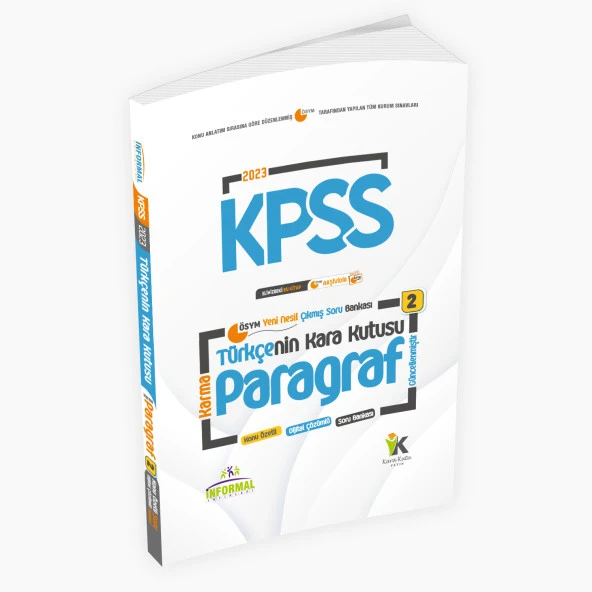 KPSS Türkçenin Kara Kutusu KARMA PARAGRAF 2 Konu Özetli Dijital Çözümlü Çıkmış Soru Bankası