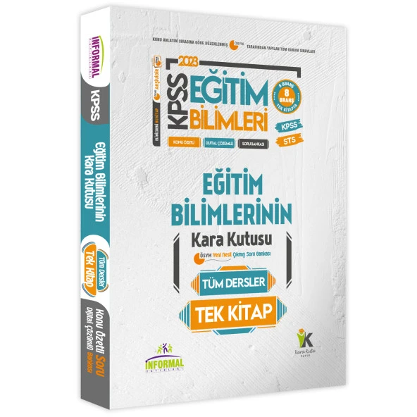 KPSS Eğitim Bilimlerinin Kara Kutusu TÜM DERSLER TEK KİTAP Konu Ö.D.Çözümlü Çıkmış Soru Bankası