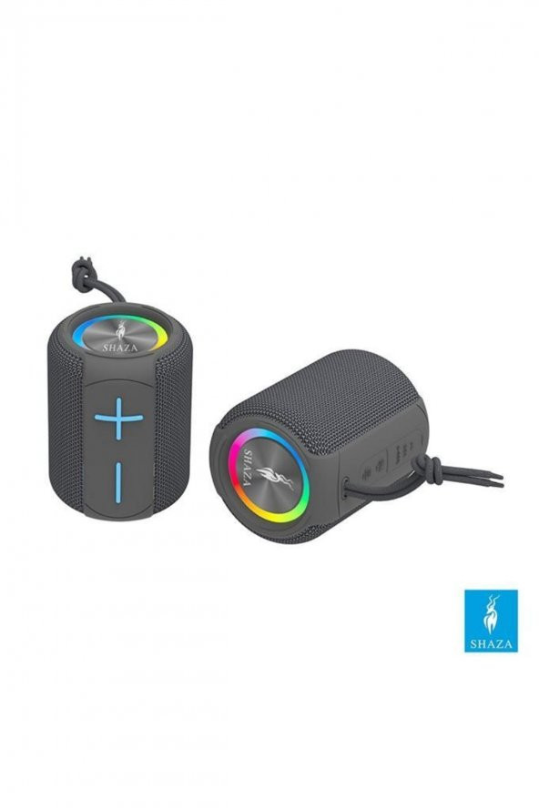 Shaza Taşınabilir Bluetooth Hoparlör Ipx6 Suya Dayanıklı - 8w Ses Çıkışı Gri - 2