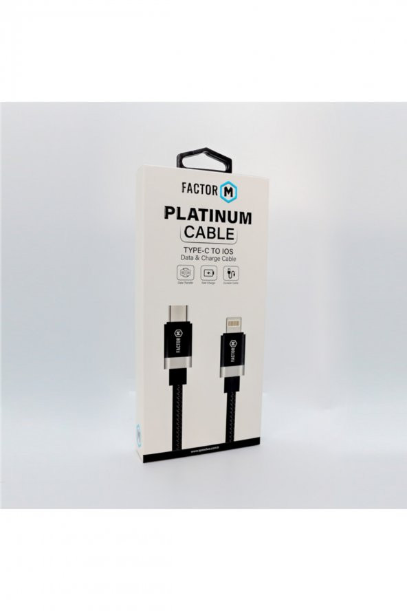 Factor-M Platınum Kablo Type-C To Type-C 2.4A 1.2M 20W - 2