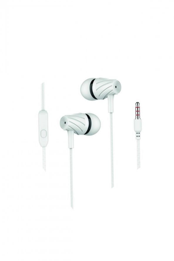 Factor M Fm03 Kulakiçi Mikrofonlu Kablolu Kulaklık Beyaz (fmfm03kb)