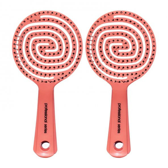 Fontenay Tarak Açma Tarama Esnek Tarak, Profesyonel 3 Boyutlu Saç Fırçası 2Li Set - Resim 2