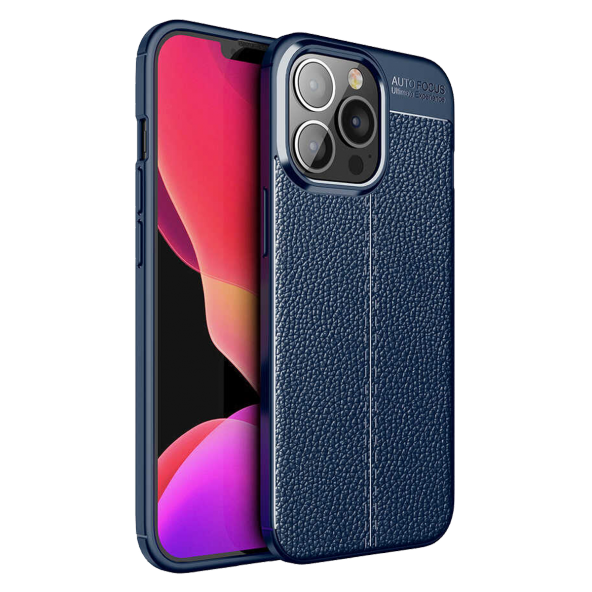 Factor-M Iphone 14 Pro Auto Deri Kılıf Mavi FM-I14PADM - 1