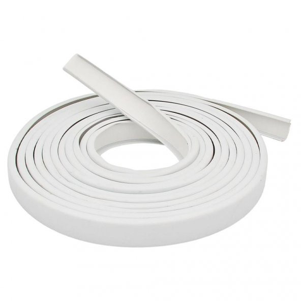 Kendinden Yapışkanlı Masa,Raf,Dolap,Komodin,Mobilya Kenar Bandı 18mmX5 Metre-Beyaz - 2