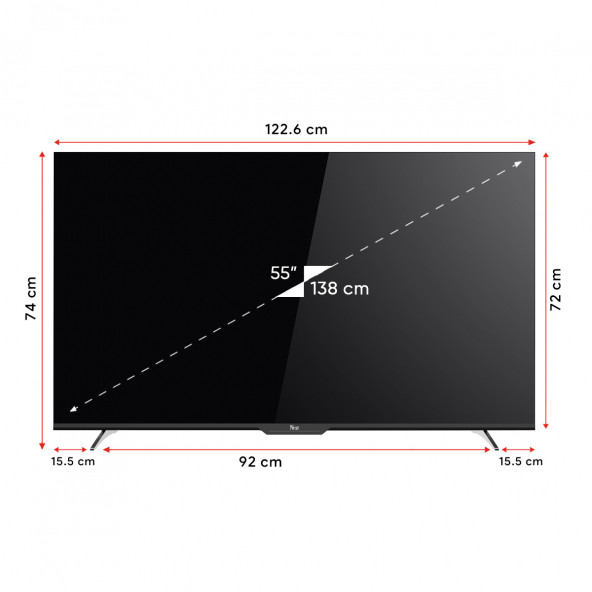 Next YE-55GFSG7-4K 55" 140 Ekran UHD 4K Google Android TV - 5