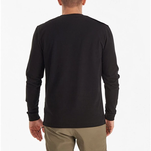 Columbia Csc M Basic Sm Logo Ls Tee Siyah Erkek Tişört CS0354-010 - 2