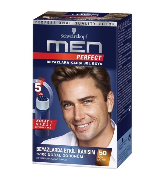 MEN PERFECT KİT BOYA-50 AÇIK KAHVE