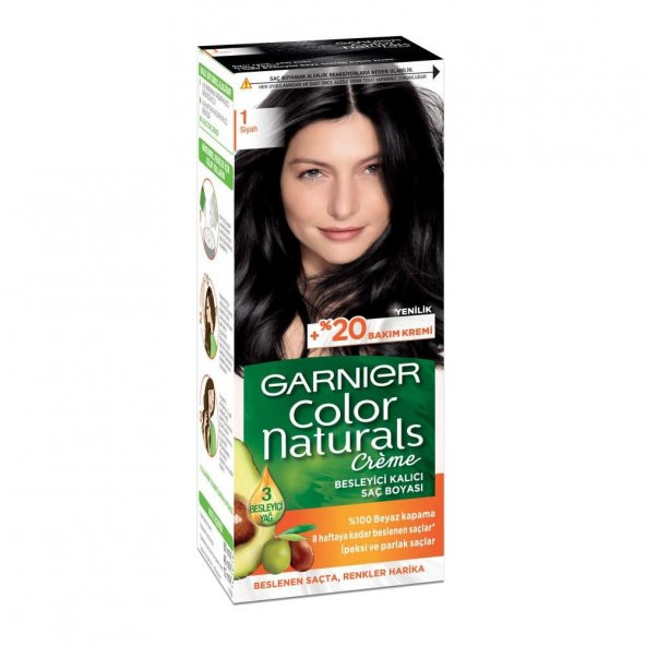 Garnıer Color Naturals Krem Saç Boyası   1 Siyah