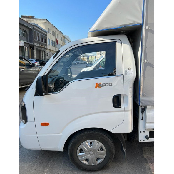 Kia Bongo Krom Cam Çıtası 2 Parça 2008+ Paslanmaz Çelik - 5