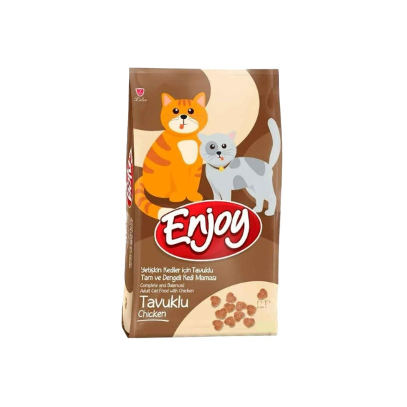 Enjoy Tavuk Etli Yetişkin Kedi Maması 1 Kg 2 Adet