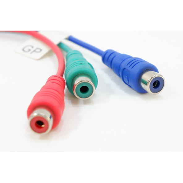 7 Pin S-Video to RGB 3'lü RCA Kablo - Resim 3