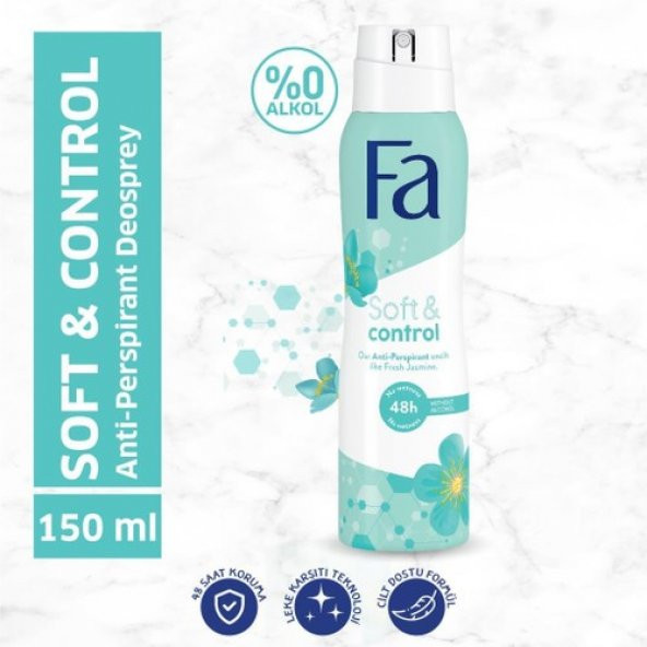 Fa Women Soft & Control Deosprey Taze Yasemin 150 ML