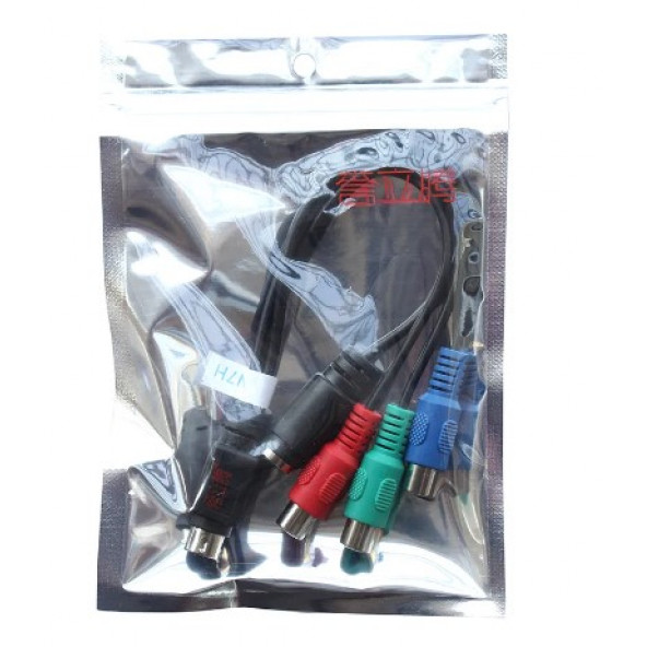 7 Pin S-Video Erkek to 4 Pin S-Video Dişi RGB / 3'lü RCA - Resim 4