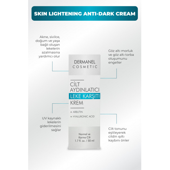 Dermanel Cilt Aydınlatıcı Leke Karşıtı Krem - 3