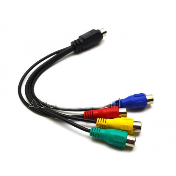 7 Pin S-Video to 4'lü RCA Kablo - Resim 4