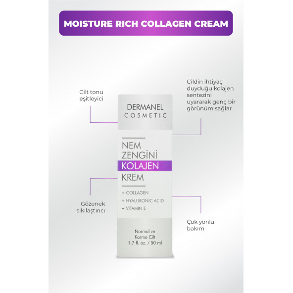 Dermanel Nem Zengini Kolajen Krem - 3