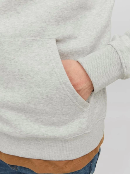 JACK JONES Kapüşonlu Yazı Baskılı Erkek Sweatshirt 12242197 - Resim 6