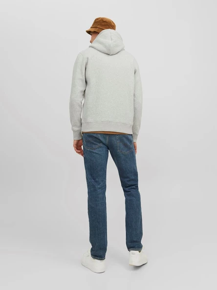 JACK JONES Kapüşonlu Yazı Baskılı Erkek Sweatshirt 12242197 - Resim 3