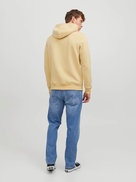 JACK JONES Kapüşonlu Yazı Baskılı Erkek Sweatshirt 12242197 - Resim 3