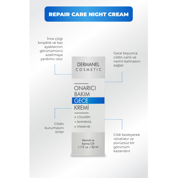 Dermanel Onarıcı Bakım Gece Kremi - 3