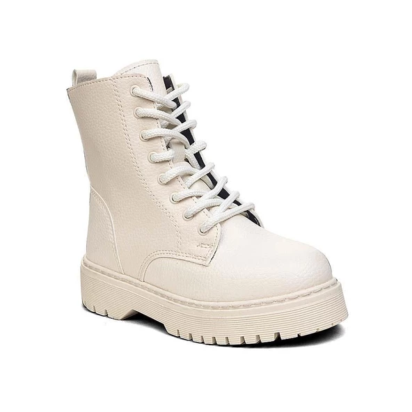 Albishoes Kız Çocuk Fermuarlı Suya Dayanıklı Kışlık Soğuk Geçirmez Postal Bot Bağcıklı Çocuk Bot - 2