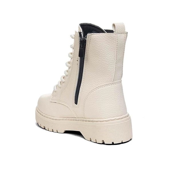 Albishoes Kız Çocuk Fermuarlı Suya Dayanıklı Kışlık Soğuk Geçirmez Postal Bot Bağcıklı Çocuk Bot - 3