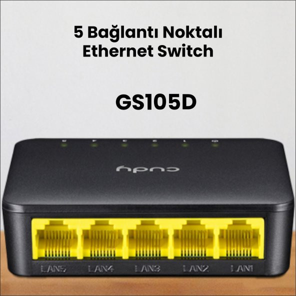 Cudy GS105D 10/100/1000Mbps 5 Port Gigabit Switch - 2