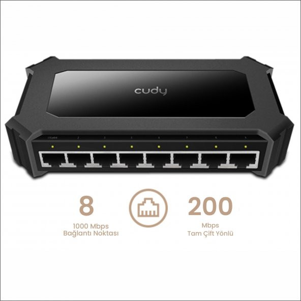 Cudy GS108D 10/100/1000M 8 Port Gigabit Switch - 2