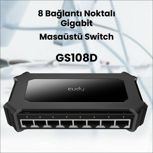 Cudy GS108D 10/100/1000M 8 Port Gigabit Switch - 5