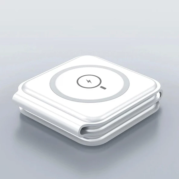 3 İn 1 MagSafe Wireless Charger Katlanabilir Kablosuz Şarj İstasyonu - 3